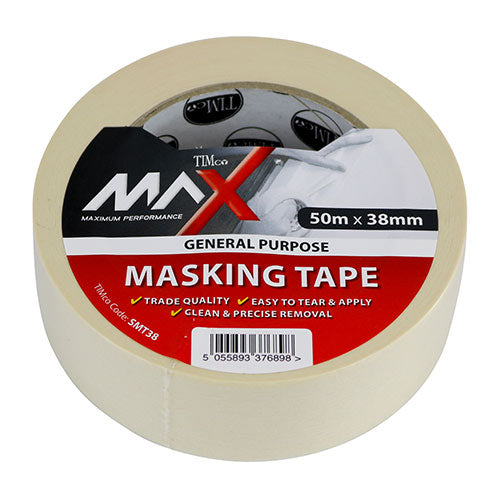 Masking Tape Cream - 50m x 38mm