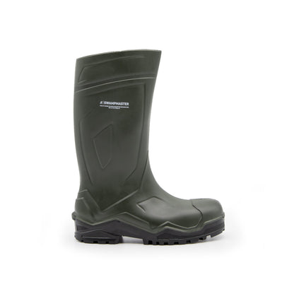 Swampmaster Pro Defender+ S5S Safety Wellingtons Green