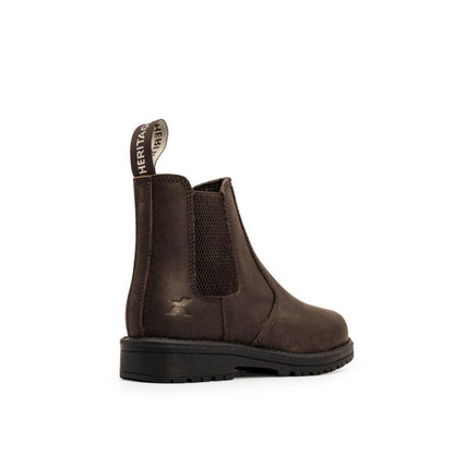 Xpert Heritage Wrangler Junior Dealer Boots Dark Brown